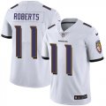 Wholesale Cheap Nike Ravens #11 Seth Roberts White Men's Stitched NFL Vapor Untouchable Limited Jersey