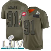 Wholesale Cheap Nike Chiefs #91 Derrick Nnadi Camo Super Bowl LIV 2020 Men's Stitched NFL Limited 2019 Salute To Service Jersey