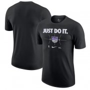 Cheap Men's Sacramento Kings Black Just Do It T-Shirt