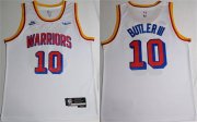 Cheap Men's Golden State Warriors #10 Jimmy Bulter III White 2025 Classic Edition Swingman Stitched Basketball Jersey