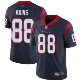 Wholesale Cheap Nike Texans #88 Jordan Akins Navy Blue Team Color Men\'s Stitched NFL Vapor Untouchable Limited Jersey