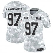 Cheap Women's New York Giants #97 Dexter Lawrence II 2024 F.U.S.E Arctic Camo Salute To Service Limited Stitched Football Jersey(Run Small)