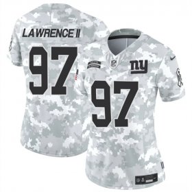 Cheap Women\'s New York Giants #97 Dexter Lawrence II 2024 F.U.S.E Arctic Camo Salute To Service Limited Stitched Football Jersey(Run Small)