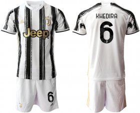 Wholesale Cheap Men 2020-2021 club Juventus home 6 white black Soccer Jerseys