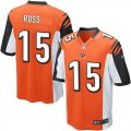 Wholesale Cheap Nike Bengals #15 John Ross Orange Alternate Youth Stitched NFL Elite Jersey