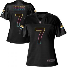 Wholesale Cheap Nike Jaguars #7 Nick Foles Black Women\'s NFL Fashion Game Jersey