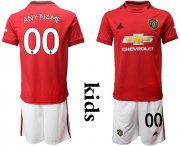 Wholesale Cheap Manchester United Personalized Home Kid Soccer Club Jersey