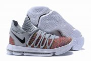 Wholesale Cheap Nike KD 10 Shoes Cool Grey Colors Black