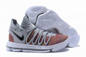 Wholesale Cheap Nike KD 10 Shoes Cool Grey Colors Black