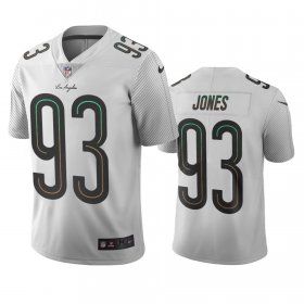 Wholesale Cheap Los Angeles Chargers #93 Justin Jones White Vapor Limited City Edition NFL Jersey