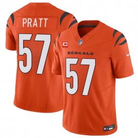 Cheap Men\'s Cincinnati Bengals #57 Germaine Pratt Orange 2024 F.U.S.E With 1-star C Patch Vapor Untouchable Limited Football Stitched Jersey