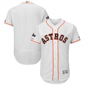 Wholesale Cheap Houston Astros Majestic 2019 Postseason Authentic Flex Base Player Jersey White