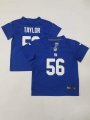 Wholesale Cheap Toddler New York Giants #56 Lawrence Taylor Limited Blue Vapor Stitched Jersey