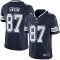 Wholesale Cheap Nike Cowboys #87 Geoff Swaim Navy Blue Team Color Men's Stitched NFL Vapor Untouchable Limited Jersey