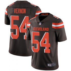 Wholesale Cheap Nike Browns #54 Olivier Vernon Brown Team Color Men\'s Stitched NFL Vapor Untouchable Limited Jersey