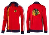 Wholesale Cheap NHL Chicago Blackhawks Zip Jackets Orange-2