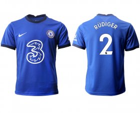 Wholesale Cheap Men 2020-2021 club Chelsea home aaa version 2 blue Soccer Jerseys