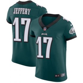 Wholesale Cheap Nike Eagles #17 Alshon Jeffery Midnight Green Team Color Men\'s Stitched NFL Vapor Untouchable Elite Jersey