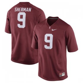 Wholesale Cheap Stanford Cardinal 9 Richard Sherman Red College Jersey