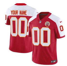 Wholesale Cheap Men\'s Kansas City Chiefs Active Player Custom Red White 2023 F.U.S.E. Vapor Untouchable Limited Football Stitched Jersey