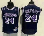 Wholesale Cheap Men's Los Angeles Lakers #24 Kobe Bryant Navy Blue Hardwood Classics Soul Swingman Throwback Jersey