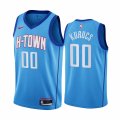 Wholesale Cheap Nike Rockets #00 Rodions Kurucs Blue NBA Swingman 2020-21 City Edition Jersey