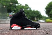 Wholesale Cheap Kids Air Jordan 6 VI Infrared Black/Red