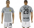 Wholesale Cheap Dortmund #29 Schmelzer Grey Soccer Club Jersey