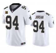 Wholesale Cheap Men's New Orleans Saints #94 Cameron Jordan White 2023 F.U.S.E. With 4-Star C Patch Vapor Untouchable Limited Football Stitched Jersey