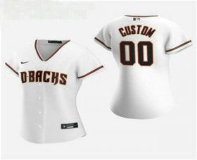 Wholesale Cheap Women\'s Custom Arizona Diamondbacks 2020 White Home Nike Jersey