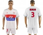 Wholesale Cheap Lyon #3 Nkoulou Home Soccer Club Jersey