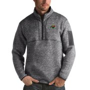 Wholesale Cheap Minnesota Wild Antigua Fortune Quarter-Zip Pullover Jacket Black