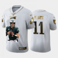 Cheap Philadelphia Eagles #11 Carson Wentz Nike Team Hero 1 Vapor Limited NFL 100 Jersey White Golden