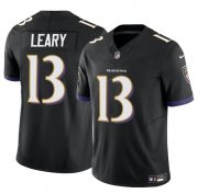 Cheap Men's Baltimore Ravens #13 Devin Leary Black 2023 F.U.S.E. Vapor Limited Football Jersey