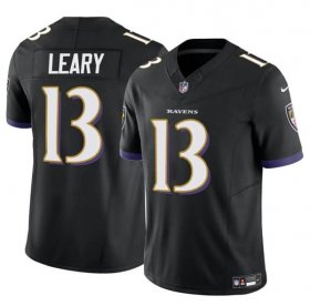 Cheap Men\'s Baltimore Ravens #13 Devin Leary Black 2023 F.U.S.E. Vapor Limited Football Jersey