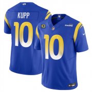 Cheap Men's Los Angeles Rams #10 Cooper Kupp Royal 2024 F.U.S.E With 4-Star C Patch Vapor Limited Stitched Jersey