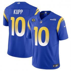 Cheap Men\'s Los Angeles Rams #10 Cooper Kupp Royal 2024 F.U.S.E With 4-Star C Patch Vapor Limited Stitched Jersey