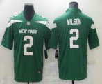 Wholesale Cheap Men's New York Jets #2 Zach Wilson Green 2021 Vapor Untouchable Stitched NFL Nike Limited Jersey