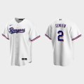 Wholesale Cheap Men's Texas Rangers #2 Marcus Semien White Cool Base Stitched Baseball Jersey