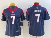 Cheap Women's Houston Texans #7 C.J. Stroud Navy Vapor Untouchable Limited Stitched Jersey(Run Small)