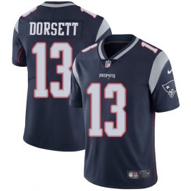 Wholesale Cheap Nike Patriots #13 Phillip Dorsett Navy Blue Team Color Men\'s Stitched NFL Vapor Untouchable Limited Jersey