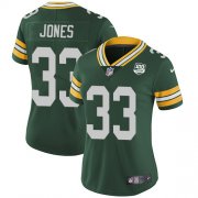 Wholesale Cheap Nike Packers #33 Aaron Jones Green Team Color Women's 100th Season Stitched NFL Vapor Untouchable Limited Jersey