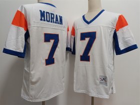 Cheap Blue Mountain State #7 Alex Moran White Stitched Football Jersey