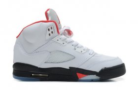 Wholesale Cheap Air Jordan 5 Big Size 14 15 16 White/red-black