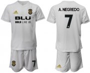 Wholesale Cheap Valencia #7 A.Negredo Home Soccer Club Jersey