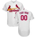 Wholesale Cheap St. Louis Cardinals Majestic Home Flex Base Authentic Collection Custom Jersey White