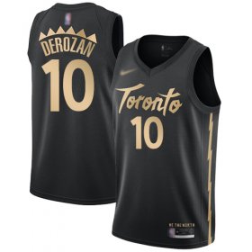 Wholesale Cheap Raptors #10 DeMar DeRozan Black Basketball Swingman City Edition 2019-20 Jersey