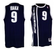 Wholesale Cheap Oklahoma City Thunder #9 Serge Ibaka Revolution 30 Swingman 2013 Blue Jersey