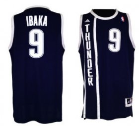 Wholesale Cheap Oklahoma City Thunder #9 Serge Ibaka Revolution 30 Swingman 2013 Blue Jersey