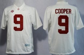 Wholesale Cheap Alabama Crimson Tide #9 Amari Cooper 2014 White Limited Jersey